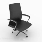 Yksinkertainen moderni rento musta tuoli
