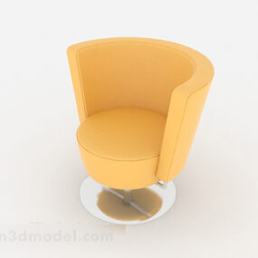 Simple Orange Chair 3d model
