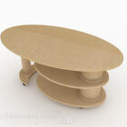 Eenvoudige ovale salontafel
