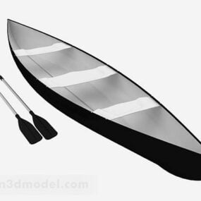 Einfaches Ruderboot-3D-Modell