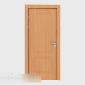 Simple Solid Wood Door Structure 3d model