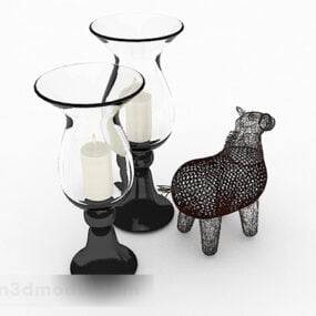 Simple Glass Vase Holder 3d model