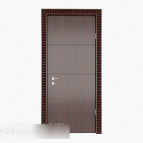 Simple Style High-grade Solid Wood Door 3d model