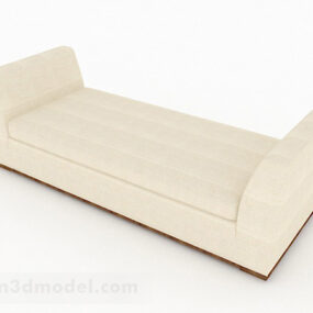 Simple Style Sofa Bench 3d model