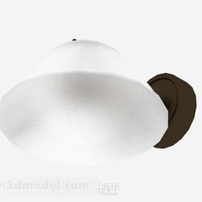 White Shade Wall Lamp 3d model