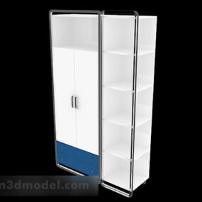 Modello 3d semplice armadio bianco