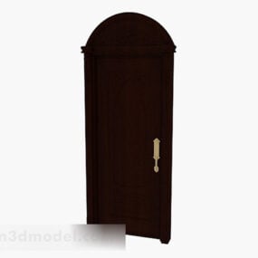 Modelo 3d de puerta de madera simple