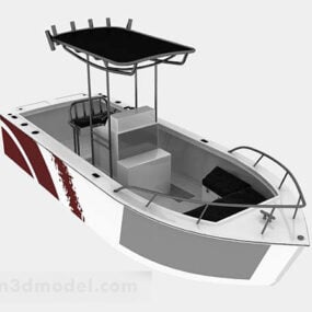 Nowoczesny model 3D małego jachtu