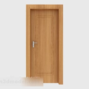 Puerta de sala común de madera maciza modelo 3d