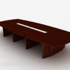 Diseño de mesa de conferencia de madera maciza