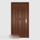 Drzwi do ciemnego pokoju z litego drewna
