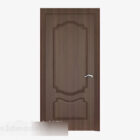 باب غرفة الخشب الصلب بسيط