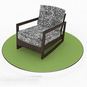 Modelo 3D de sofá individual do sudeste asiático