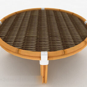Southeast Asian Style Round Coffee Table 3d model