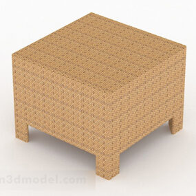 Southeast Asian Style Yellow Coffee Table 3d model