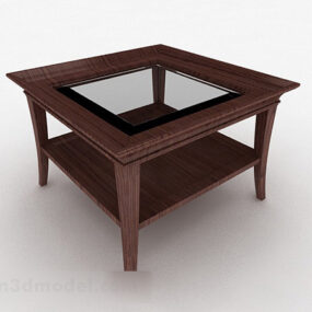 Square Home Coffee Table Furniture 3d model