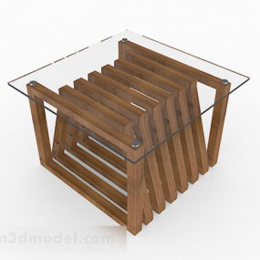 Square Small Coffee Table Furniture 3d model