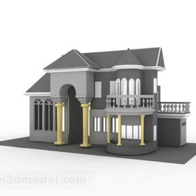 Casa Villa apilada modelo 3d