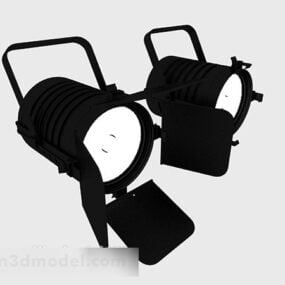 Scen svart hängande spotlight 3d-modell