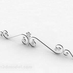 ステンレス鋼金属錬鉄の花3dモデル