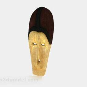 Stone Face Mask Decoration V1 3d-modell