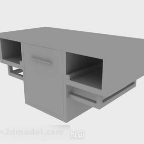 Armoire de rangement peinture grise modèle 3D