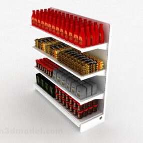 Supermarket Product Display Stand 3d model
