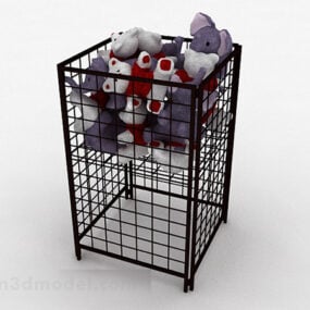 Doll Bed With Kid 3d model