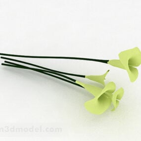Grüne Hufeisenpflanze 3D-Modell