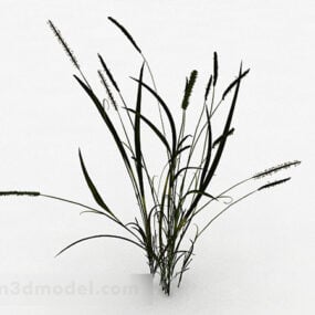 Green Thatch Plant V2 3d-modell