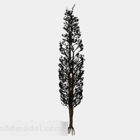 Dünnes, hohes Pflanzen-3D-Modell