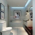 Toilette Einfaches Badezimmer Interieur