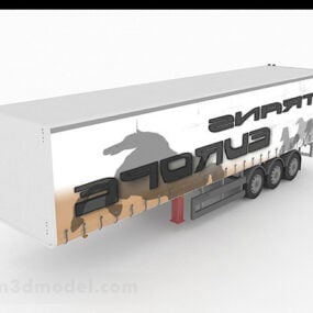 Truck Container Box 3d-modell