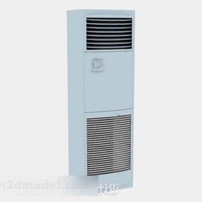 Vertical Gray Air Conditioner Design 3d model