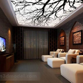 Video Room Interior V2 3d model