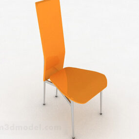 塑料黄色时尚家用椅子3d模型