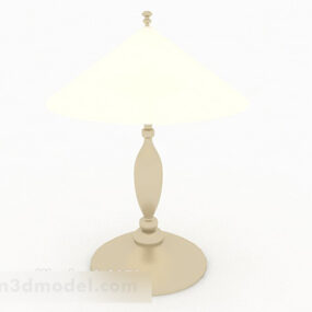 Warm Yellow Home Table Lamp 3d model