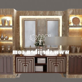 Country Style Wash Basin Interior 3d model