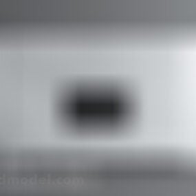 קיר רקע טלוויזיה לבן דגם תלת מימד