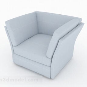 أثاث أريكة مفردة إبداعية باللون الأبيض نموذج ثلاثي الأبعاد