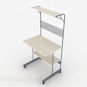 White Desk For Kid Room 3d model