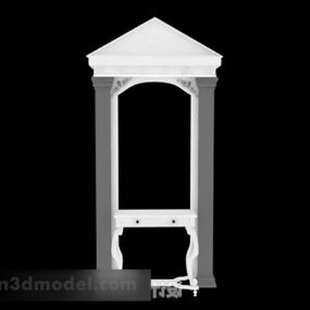 White Dressing Table Design 3d model