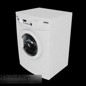 White Drum Washing Machine 3d model