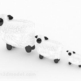 3D model dekorace na hračky ovce