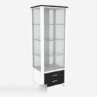 White Glass Display Cabinet