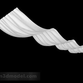 白い吊りマントル3Dモデル