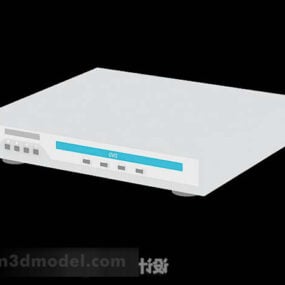 白色DVD播放器设备3d模型