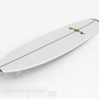 White Minimalistic Surfboard