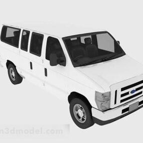 White Multiplayer Car 3d model