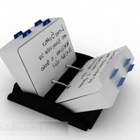 White Note Paper 3d model